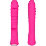 Ярко-розовый вибромассажер 5 Silicone Wild Passion - 19,1 см.