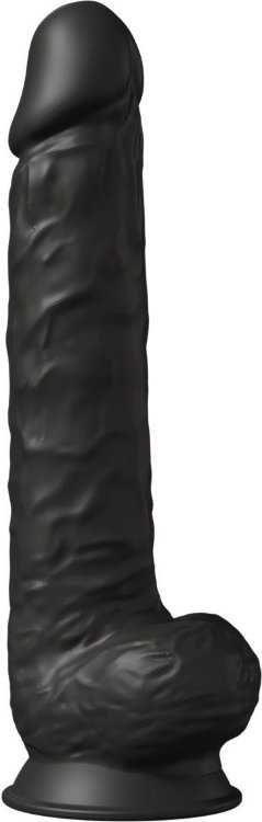 Черный фаллоимитатор-гигант Model 1 - 38 см.