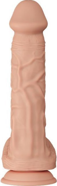 Телесный фаллоимитатор Berqrisi на присоске - 26 см.