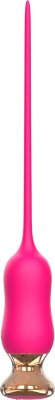 Розовый тонкий стимулятор Nipple Vibrator - 23 см.  Цена 4 217 руб. Длина: 23 см. Универсальный стимулятор с разнообразными режимами вибрации создан для ярких эмоций и незабываемых ощущений. Гаджет идеален для любителей медицинского фетиша, пыток пениса, стимуляции полового члена, мошонки, уретры, клитора, сосков и других эрогенных зон. Секс-игрушка изготовлена из мягкого бархатистого силикона. Тонкий гибкий хвостик прекрасно гнётся в разные стороны, что облегчает проникновение стимулятора в пенис. Специальный ограничитель (головка) позволяет контролировать глубину проникновения. Вибрация усиливает удовольствие. 10 режимов вибрации. Литая форма интимного аксессуара исключает наличие соединительных швов, в которых может образоваться неблагоприятная микрофлора. Благодаря этому использование стимулятора будет более гигиеничным. Минимальный диаметр - 0,4 см. Страна: Китай. Материал: силикон. Батарейки: встроенный аккумулятор.