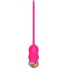 Розовый тонкий стимулятор Nipple Vibrator - 23 см.