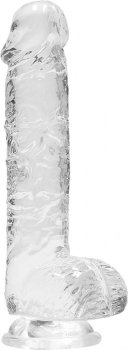 Прозрачный фаллоимитатор Realrock Crystal Clear 6 inch - 17 см.