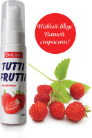 Гель-смазка Tutti-frutti с земляничным вкусом - 30 гр.