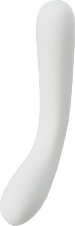 Белый вибратор Iroha Mai Tsuru - 17,4 см.