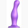 Фиолетовая насадка Strap-On-Me Dildo Plug Curvy size L