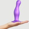 Фиолетовая насадка Strap-On-Me Dildo Plug Curvy size L