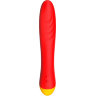 Красный изогнутый вибромассажер Romp Hype G-Spot - 21 см.
