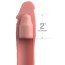 Телесная насадка-удлинитель 2 Inch Silicone X-tension with Strap - 20,3 см. - Телесная насадка-удлинитель 2 Inch Silicone X-tension with Strap - 20,3 см.