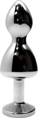Серебристая анальная пробка Lollypop Double Ball S - 8,5 см. Длина: 8.5 см. Диаметр: 2.8 см. Lollypop — анальная пробка из гладкого металла с двумя шариками, разработанная для постепенного расширения и подготовки к анальному сексу. Блестящий стоппер в виде камня обеспечивает безопасность и комфорт во время использования. Прохлада металла приятно контрастирует с теплом тела, усиливая ощущения. Страна: Китай. Материал: металл.