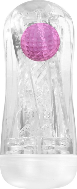 Прозрачный мастурбатор с подвижным шариком