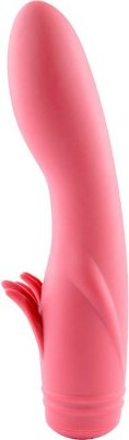 Розовый вибратор с усиками ULTI CLIMAX RECHARGEABLE VIBRATOR - 17 см.  Цена 6 850 руб. Длина: 17 см. Диаметр: 3.5 см. Эргономичный вибромассажер с клиторальными усиками порадует свою хозяйку 10 режимами скорости. Дополнительные отростки позволят получить максимальное удовольствие от использования. Вибромассажер выполнен из гипоаллергенного силикона и является водонепроницаемым. Страна: Китай. Материал: силикон. Батарейки: встроенный аккумулятор.