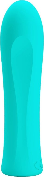 Мятный мини-вибратор Alfreda - 10,2 см.