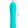 Мятный мини-вибратор Alfreda - 10,2 см.