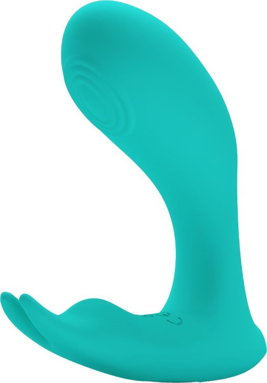 Бирюзовый стимулятор G-точки Idabelle - 10,1 см.
