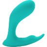 Бирюзовый стимулятор G-точки Idabelle - 10,1 см.