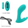 Бирюзовый стимулятор G-точки Idabelle - 10,1 см.