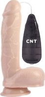 Телесный вибратор-реалистик 9 Stud Realistic Dildo - 23 см.