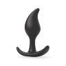 Черный анальный стимулятор - 9,2 см.