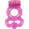 Розовое эрекционное кольцо Rings Treadle с подхватом