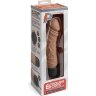 Кофейный вибратор-реалистик 6.5 Girthy Realistic Vibrator - 19 см.