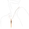 Золотистая подвеска-вибратор Genie Flirting Pen