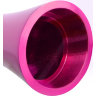 Алюминиевый рельефный вибратор PINK SMALL - 7,5 см.