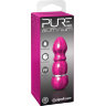 Алюминиевый рельефный вибратор PINK SMALL - 7,5 см.