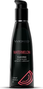 Лубрикант с ароматом арбуза Wicked Aqua Watermelon - 120 мл.