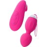 Розовые виброшарики TELLA с пультом-стимулятором