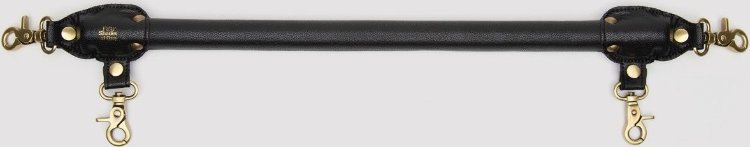 Черная распорка для ног Bound to You Faux Leather Spreader Bar - 50,8 см.