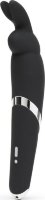 Черный вибратор Rabbit Rechargeable Wand Vibrator - 26,7 см.