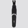 Черный вибратор Rabbit Rechargeable Wand Vibrator - 26,7 см.