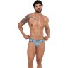 Серые трусы-джоки с цветочым принтом Avalon Jockstrap