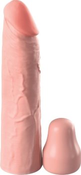 Телесная насадка-удлинитель 1 Inch Silicone X-tension - 17,8 см.