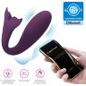 Фиолетовый вибратор-кит Jayleen с управлением через приложение