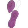 Фиолетовые вагинальные виброшарики Era с пультом ДУ