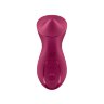 Бордовый вибратор с движущимся шариком Exciterrr