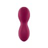 Бордовый вибратор с движущимся шариком Exciterrr