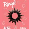 Чёрное эрекционное кольцо Rings Cristal