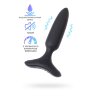 Черная анальная вибропробка HUSH 2 Size XS - 12,1 см.
