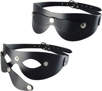 Черная кожаная маска Новичок