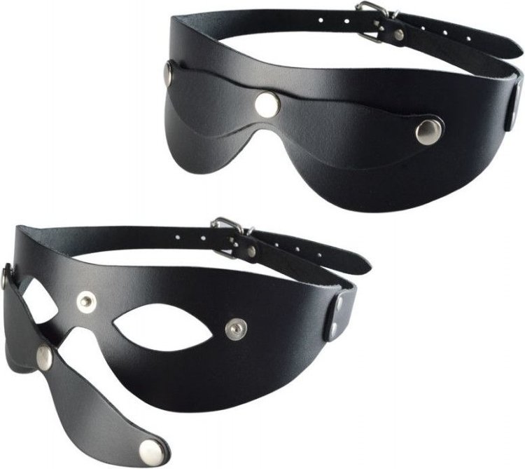 Черная кожаная маска Новичок