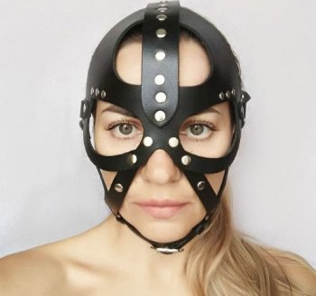Кожаная маска-шлем Лектор