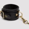 Черные оковы на ноги Bound to You Faux Leather Ankle Cuffs