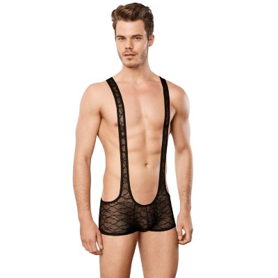 Мужское кружевное боди Doreanse Sexy Body Мужское кружевное боди Doreanse Sexy Body  Цена 7 043 руб. Очень соблазнительное мужское хипс-боди из чёрного эластичного кружевного материала. Проще говоря - трусы-хипсы на лямках. Передняя панель без подкладки. Страна: Турция. Материал: 85% полиамид, 15% эластан.