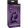 Черный вибромассажер простаты с пультом ДУ Control P-Spot Pro