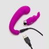 Лиловый вибратор Mini G-Spot Curve Vibe с клиторальным зайчиком