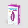 Лиловый вибратор Mini G-Spot Curve Vibe с клиторальным зайчиком
