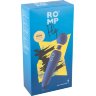 Синий вибромассажер с круглой головкой Romp Flip - 23 см.
