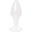 Белая акриловая анальная втулка - 9,5 см.  Цена 1 209 руб. - Белая акриловая анальная втулка - 9,5 см.